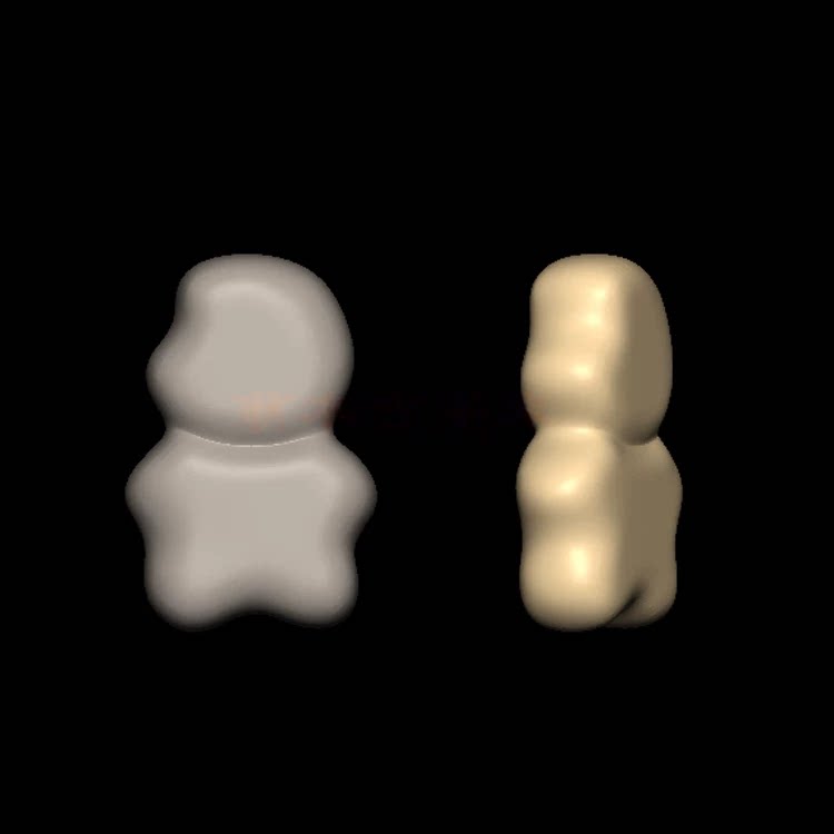 星星人手把件stl格式雕刻图3D立体圆雕图设计素材