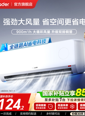 新品[超省电]海尔出品统帅空调双排纯铜管神机2匹新一级挂机46LTA