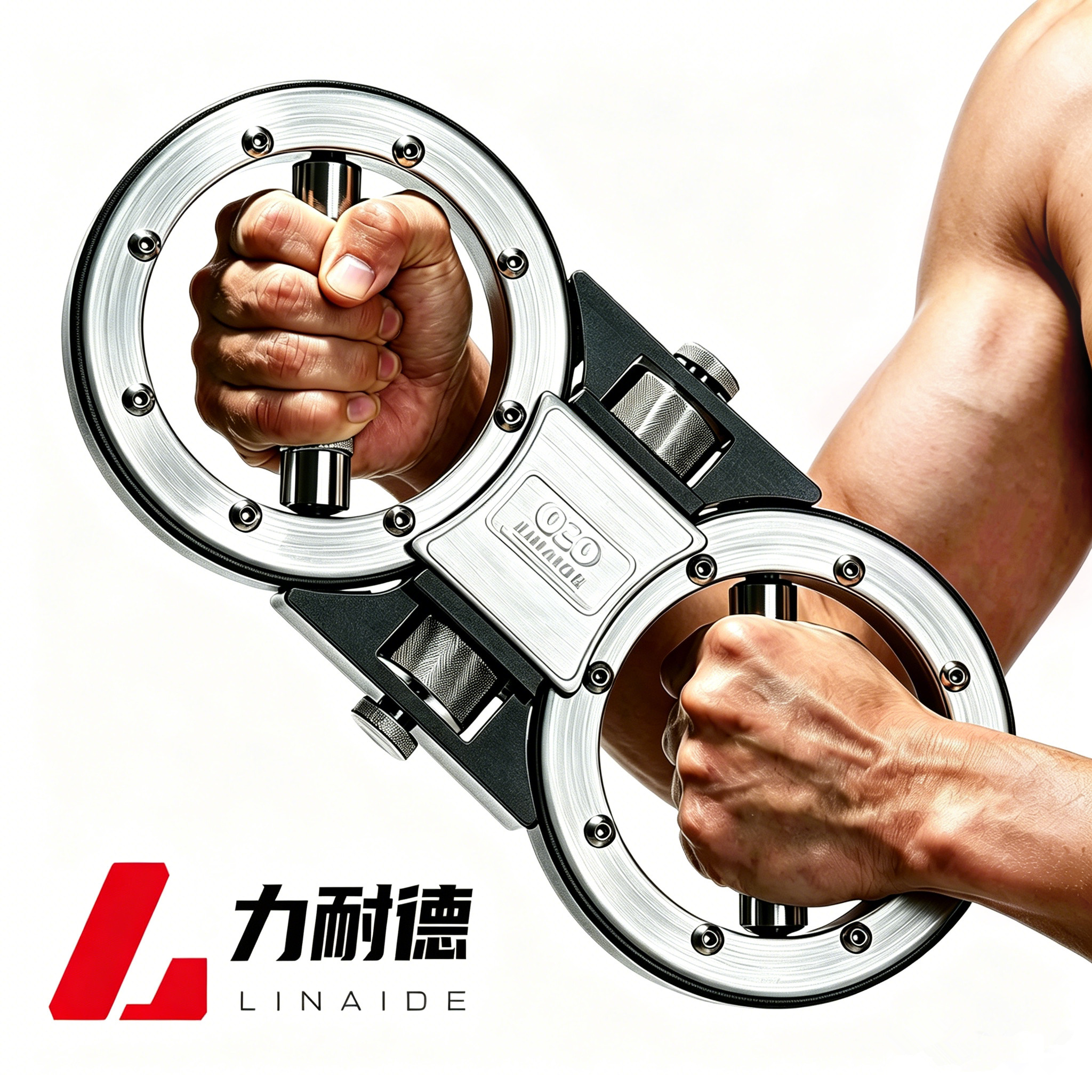 正版力耐德双调节阻力速臂器全钢专业家用多功能健身臂力腕器拳击