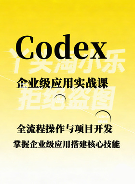 Codex企业级应用实战课全流程操作与项目开发掌握企业级应用搭建