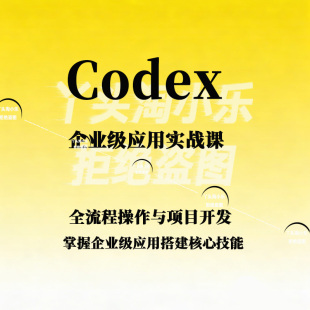 Codex企业级应用实战课全流程操作与项目开发掌握企业级应用搭建