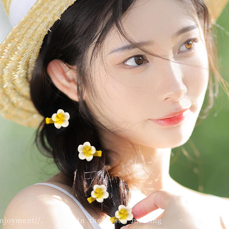 简应舒甜美花朵发夹头饰百搭套装
