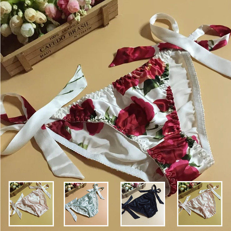 包邮 桑蚕丝女士真丝内裤女系带纯真丝三角内裤纯色花色,女士内衣/男士内衣/家居服,女三角裤,淘宝优惠券,粉丝福利购,淘宝优惠卷