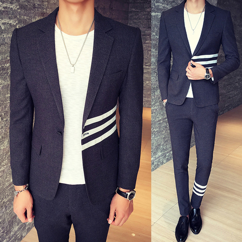 Costume homme en coton pour automne - Ref 1548878 Image 1