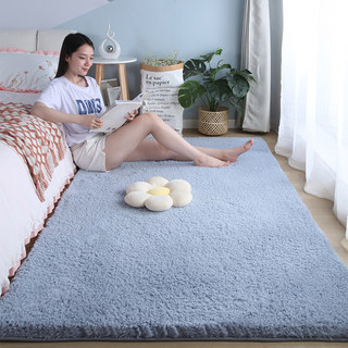 加厚羊羔绒卧室地毯床边毯少女房间主卧床下地垫满铺客厅毯子垫地