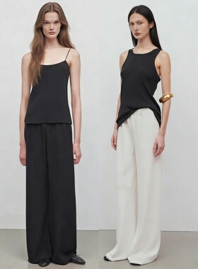 Row gala 口碑经典 长腿佰搭显瘦一片式阔腿空气裤