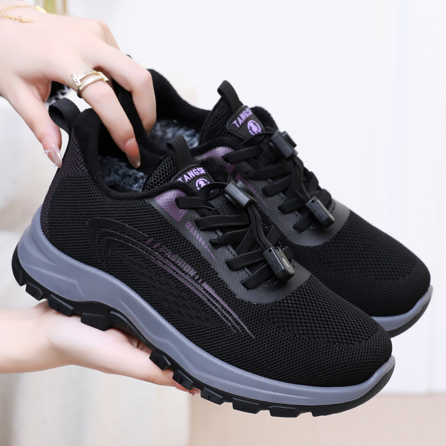 老北京布鞋冬季棉鞋女运动休闲鞋