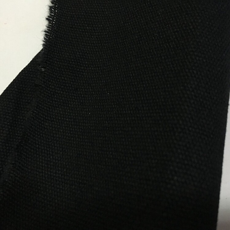 辅料堂 加厚帆布2X2纯棉黑色帆布12安帆布布料diy手工箱包手袋