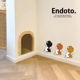 墙面遮丑补洞立体墙贴自粘防水防潮墙面布置卧室房间装 饰遮洞神器