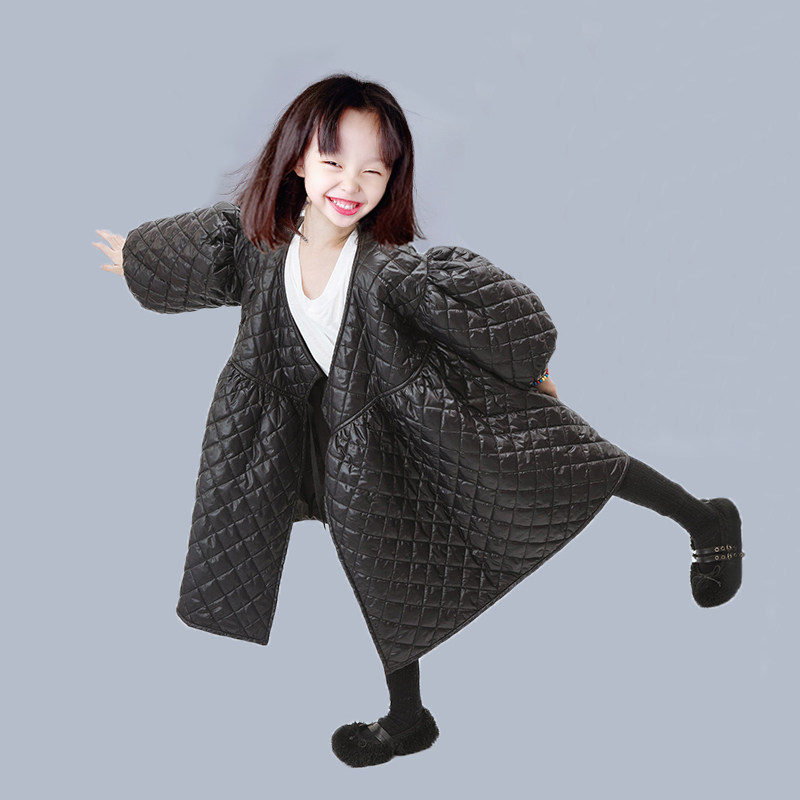 阿目高级感原创定制秋冬季女童薄棉棉衣外套泡泡袖棉衣潮童亲子款在类目 童装/婴儿装/亲子装, 棉袄/棉服中 - 来自Buy2taobao.com提供专业的淘宝代购服务