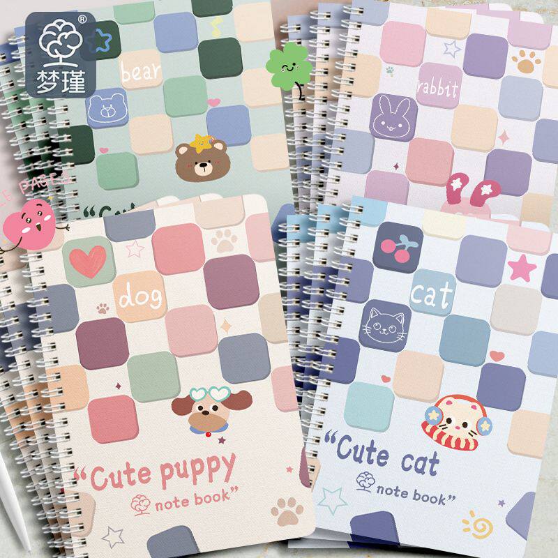 新款a5笔记本本子简约加厚学生用b5线圈本子高颜值横线记事本子