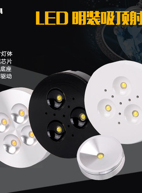 1w3w宝利led明装柜台迷你射灯