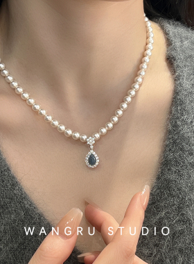 新款银饰珍珠轻奢高级感项链礼物