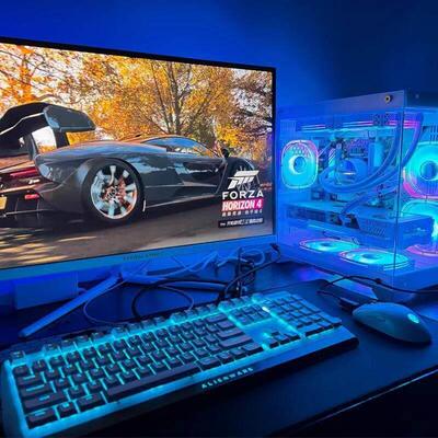 三角洲电脑主机千元电脑R55600台式整机海景房DIY流畅E5主机打瓦