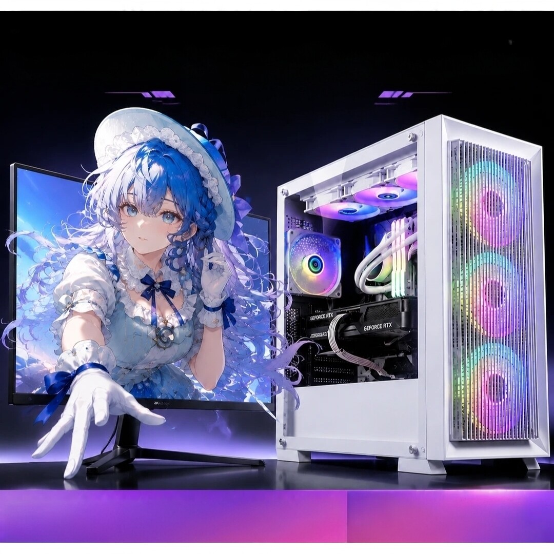 二手台式电脑主机i3i5i7r5r7三角洲网吧游戏全套组装直播办公主机