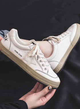 小白鞋女鞋子2020年夏季新款透气休闲单鞋韩版百搭ins潮平底板鞋