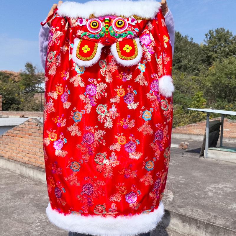 满月手工生日礼物兔毛虎头披风