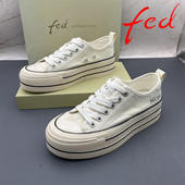 气质板鞋 40码 艾芙伊迪撤柜处理女鞋 系带圆头平底防滑单鞋 正品 fed