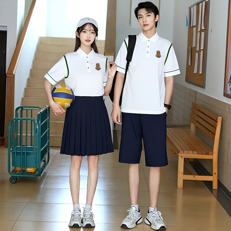 学生团体合唱演出服初中运动会啦啦操班级表演服装学院风男女同款