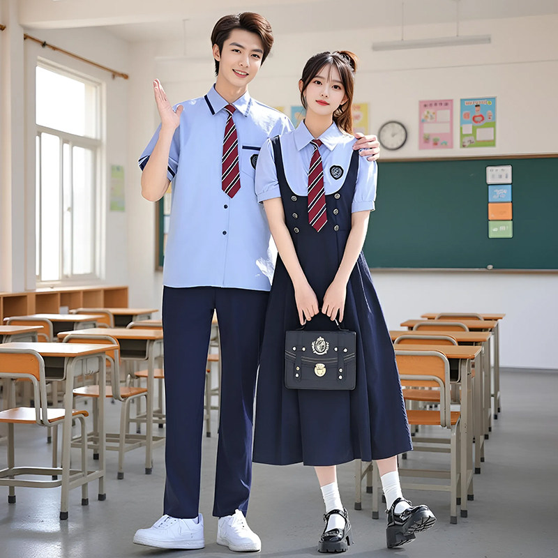 学院风团体班服表演套装中小大学生诗歌朗诵团体大合唱演出服装