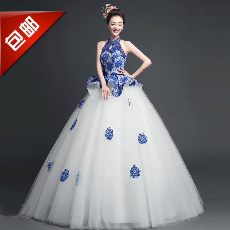 新款彩纱青花瓷婚纱美声礼服显瘦独唱唯美韩版艺考摄影主题包邮在类目 女装/女士精品, 婚纱/旗袍/礼服, 婚纱中 - 来自Buy2taobao.com提供专业的淘宝代购服务