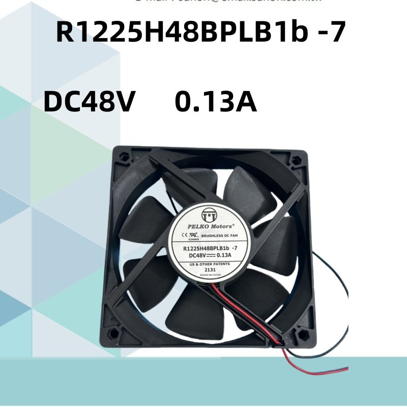 PELKOMOTORS R1225H48BPLB1b-7 48V 0.13A 12CM 12025 变频器风扇