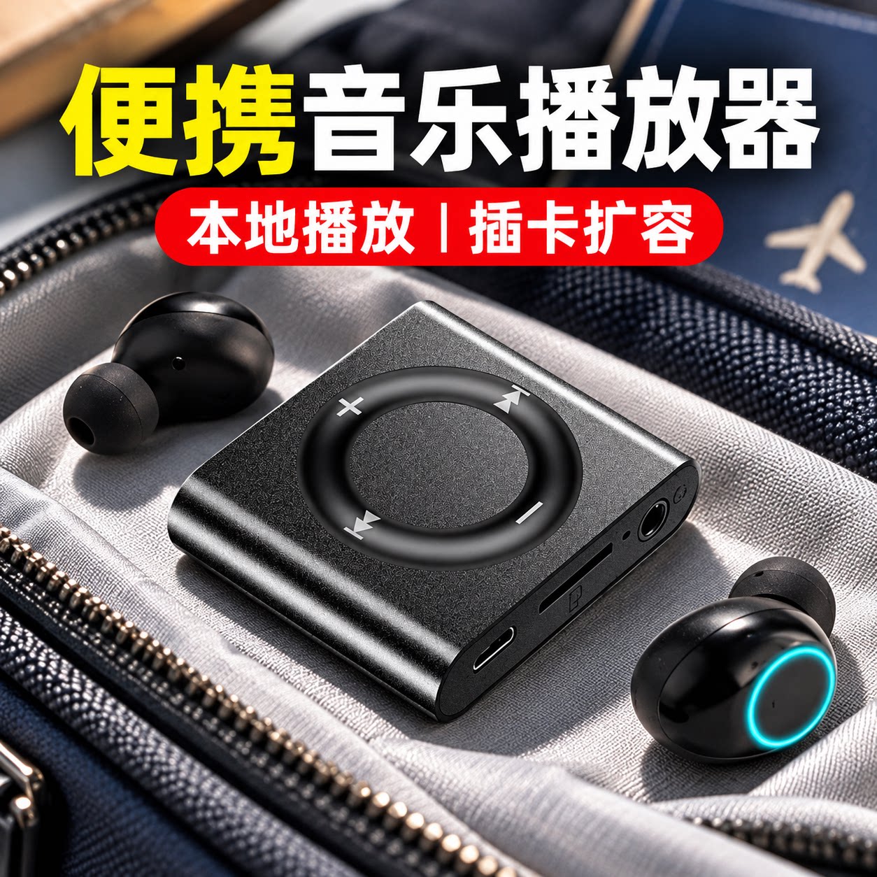 MP3听歌专用蓝牙版听力播放器插卡学习MP3MP3音乐神器