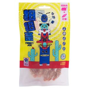 句句兽 宠物零食扭扭条鸡肉缠红薯50g 狗狗训练奖励磨牙棒零食