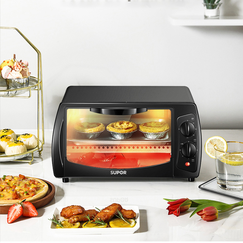 苏泊尔小电烤箱烤家用小型烘焙多功能全自动迷你家庭宿舍烤箱10L
