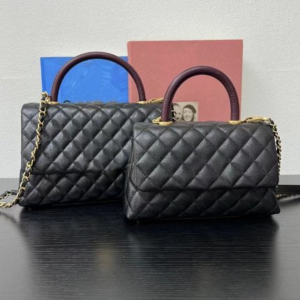 高奢品质~经典coco handle憨豆包手柄链条包手提包单肩斜挎包