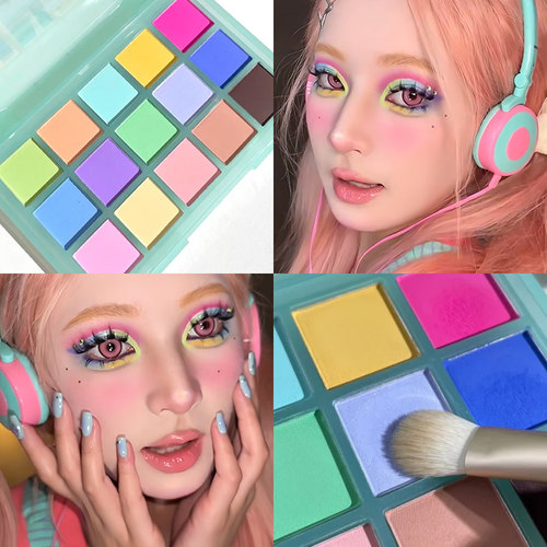 夏日清凉海盐冰淇淋眼影盘