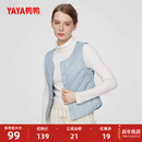 鸭鸭轻薄羽绒服马甲女士2025年时尚 外套 保暖圆领马夹背心内搭短款