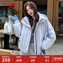 潮流休闲百搭短款 鸭鸭羽绒服女款 时尚 新款 鸭绒冲锋外套M 2025冬季