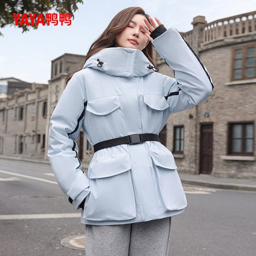 鸭鸭休闲百搭短款羽绒服女