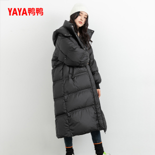 长款 新款 鸭鸭羽绒服女2025冬季 过膝面包服宽松外套 双十一预售