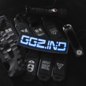 GGZ搞个章 CIRE激光切割曜石黑面料魔术贴士气章pvc识别章