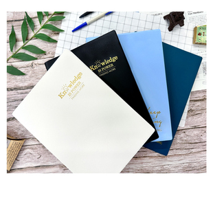 SEASON台湾四季皮革16K橫線空白方格厚笔记商务办公线装记事本