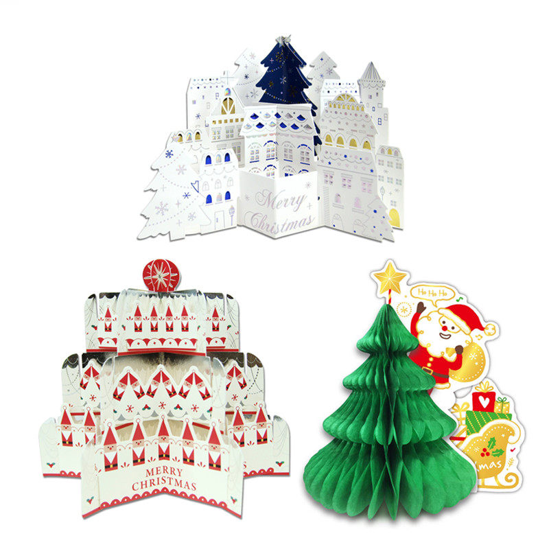 SEASON台湾四季西式立体圣诞卡25K新年祝福礼物贺卡片