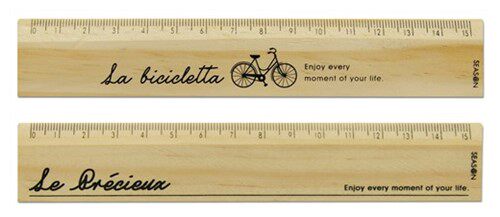 SEASON台湾四季木尺15公分木头直尺创意文具