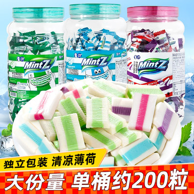 印尼mintz明茨薄荷软糖460g罐装