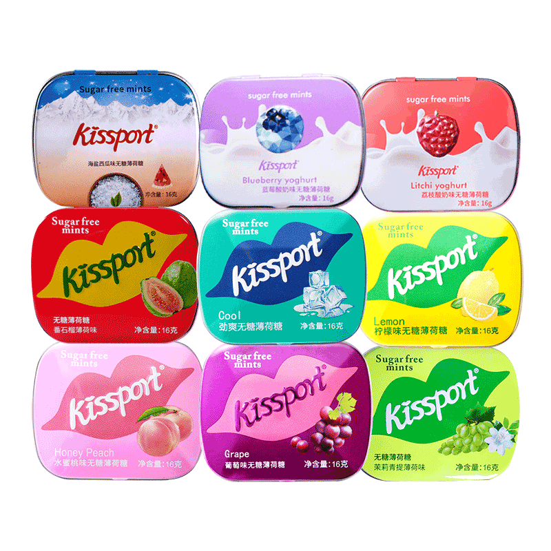 kissport无糖薄荷糖清新口气