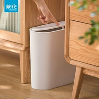 茶花 Швейная мусорная корзина дома с гостиной с туалетом туалетной туалетной туалетной санитарной бочкой нажатие