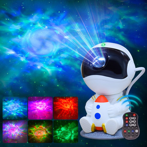 新款星空投影灯银河系宇航员APP控制氛围灯小夜灯卧室客厅装饰灯