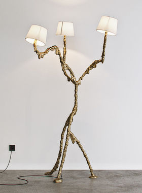 Ines edra黄铜设计客厅卧室书房别墅落地灯摩登北欧三脚艺术灯具