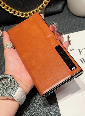 适用于华为MateXS2新款折叠屏手机壳超薄华为matex全包超薄双面磁吸防摔皮套Xs男女款高档翻盖支架式外壳