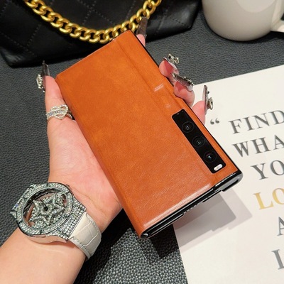 适用于华为MateXS2新款折叠屏手机壳超薄华为matex全包超薄双面磁吸防摔皮套Xs男女款高档翻盖支架式外壳