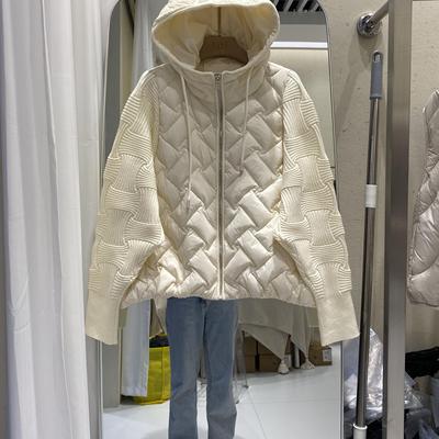 欧货2024冬季新时尚白鸭绒羽绒服