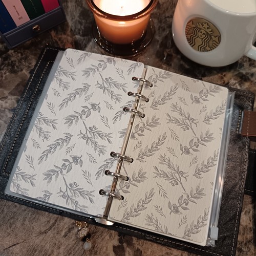 果枝手帐本分隔页植物系纸质活页替芯250g厚云宣卡纸A5A6A7A8奇葩