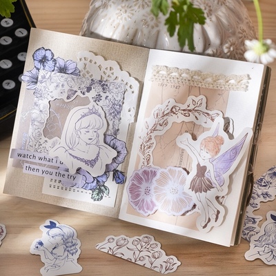 手帐贺卡镂空卡片复古