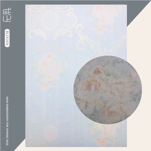 白桃茶话会华丽肌理梦幻珠光包装 手工书皮衣手帐背景打底衬素材纸